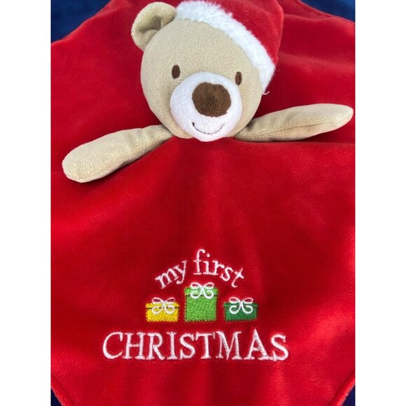 My 1st Christmas Baby Starters Lovey EUC Soft‎ Comfort Bear Bear Comfy - Picture 3 of 6